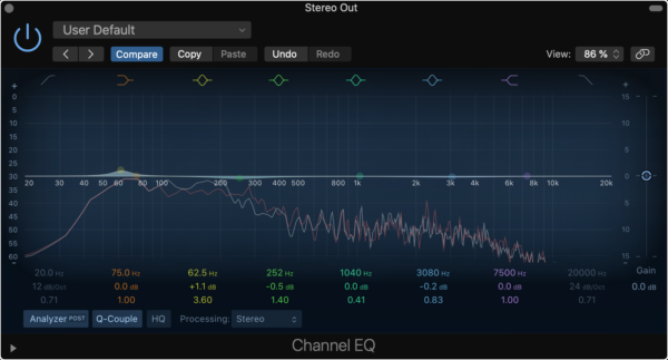 Эквалайзер как пример VST-эффекта