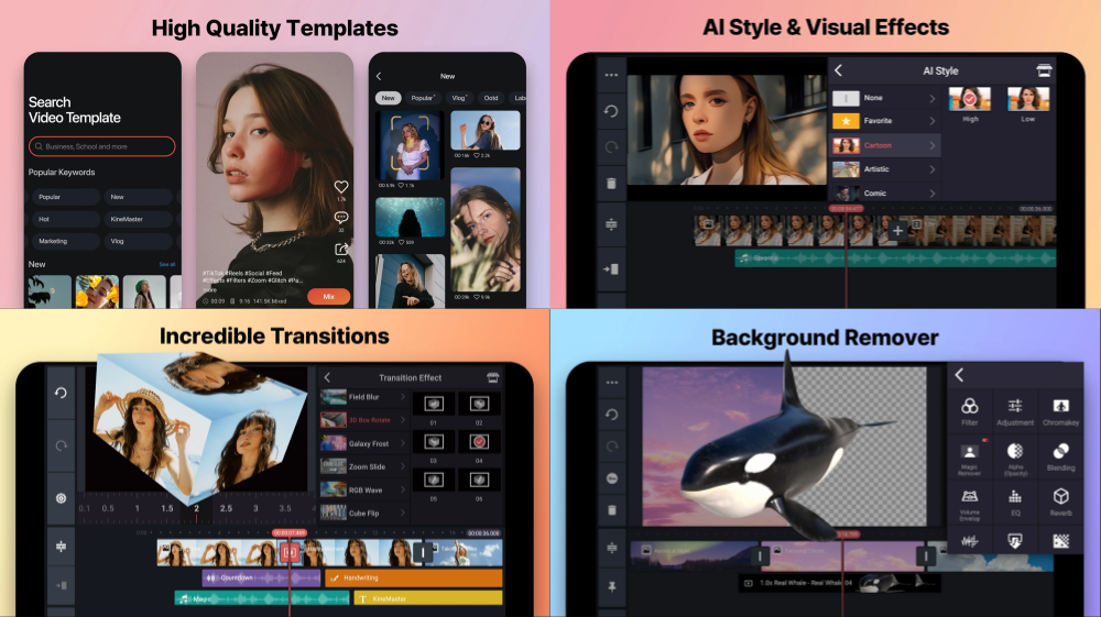 KineMaster для монтажа свадебного клипа на Android