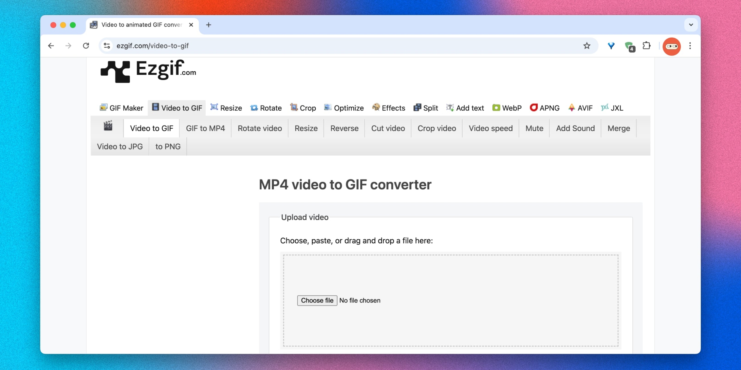 Ezgif Video to GIF