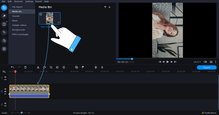 Редактирование видео в Movavi Video Editor