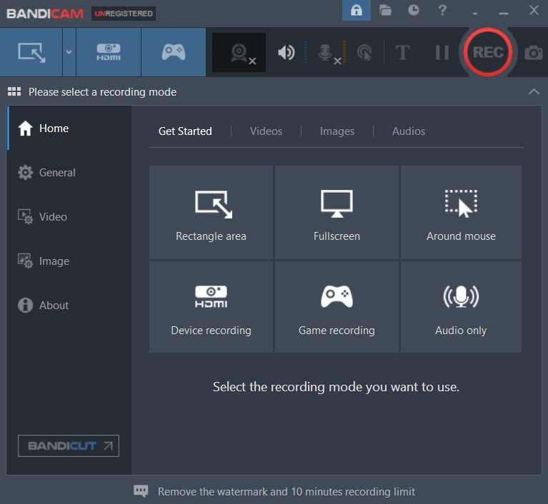 Bandicam — игровой режим записи