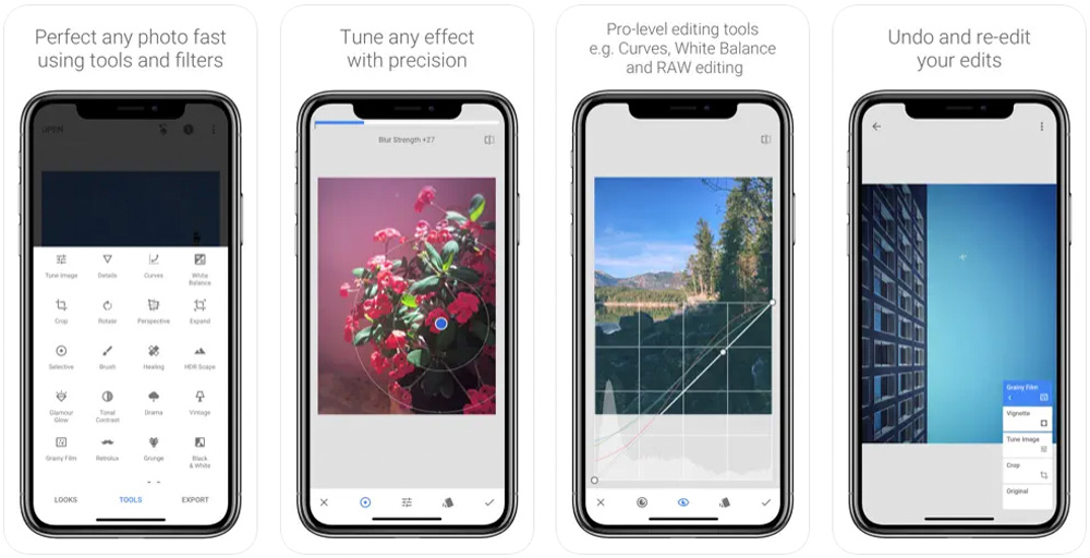 Snapseed — портретная обработка