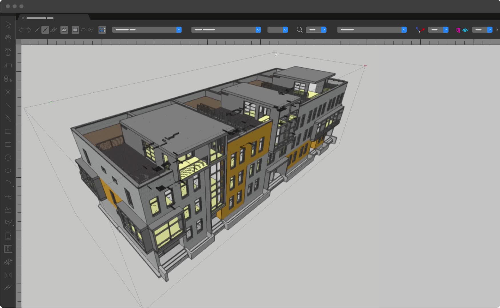 Интерфейс Vectorworks Architect