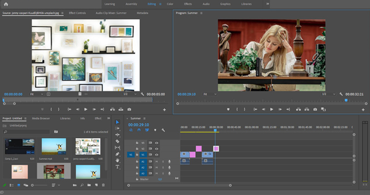 Скриншот Adobe Premiere Pro