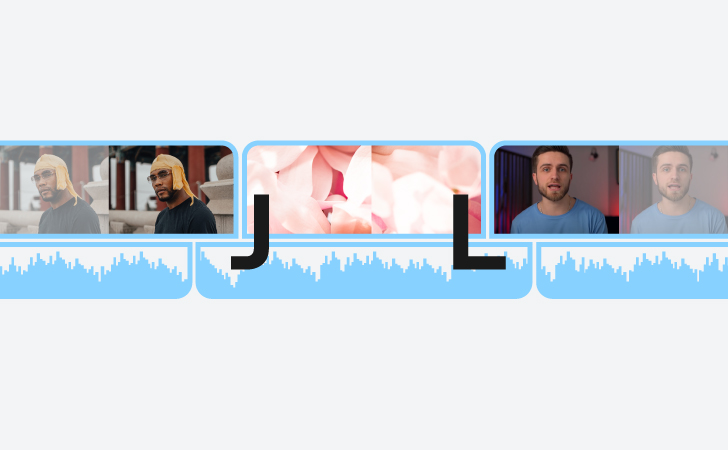 Пример L-cut и J-cut