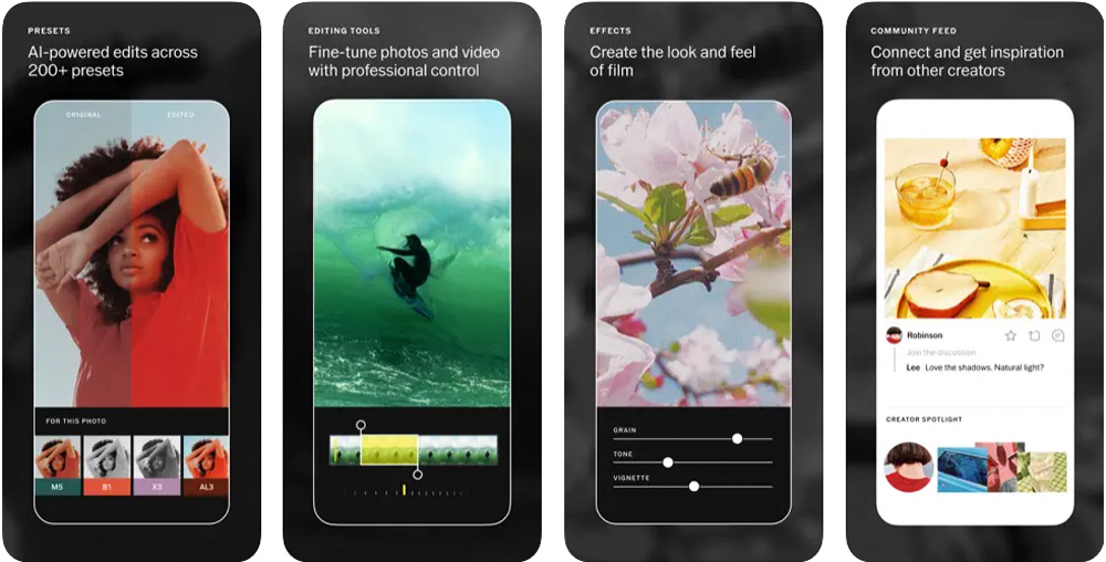 VSCO — тоновая портретная обработка