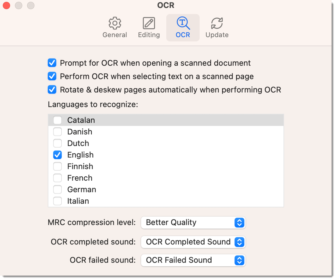 OCR в Nitro PDF Pro