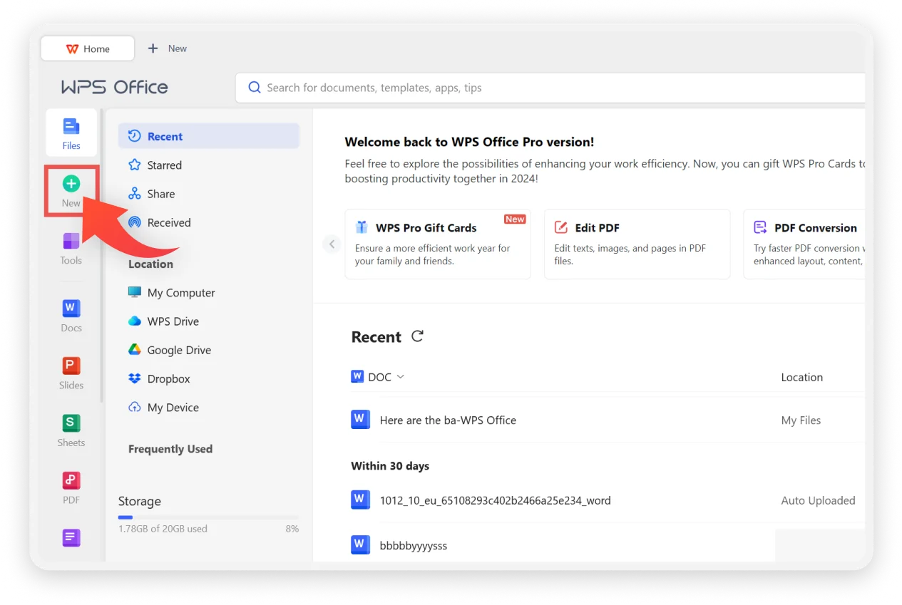 Скриншот WPS Office PDF