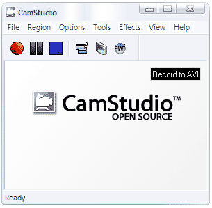 Главное окно CamStudio