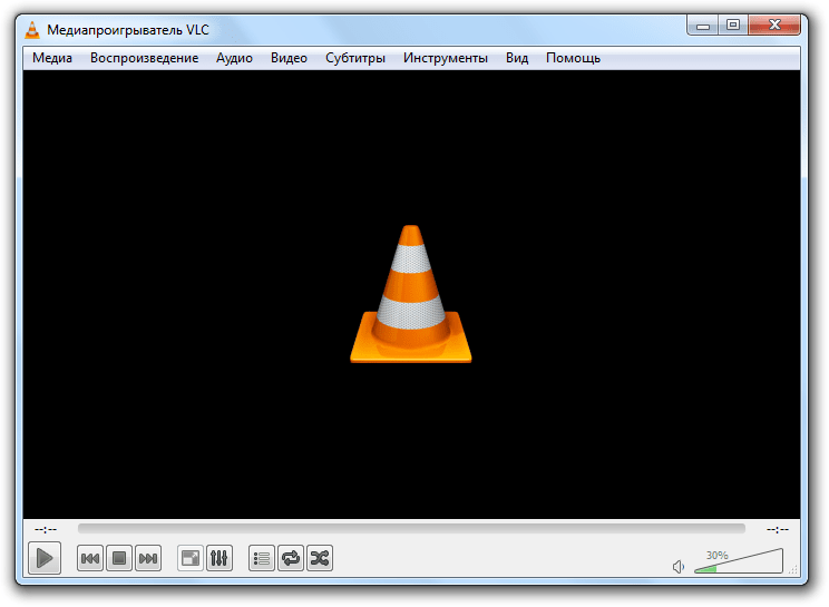 Интерфейс VLC Player