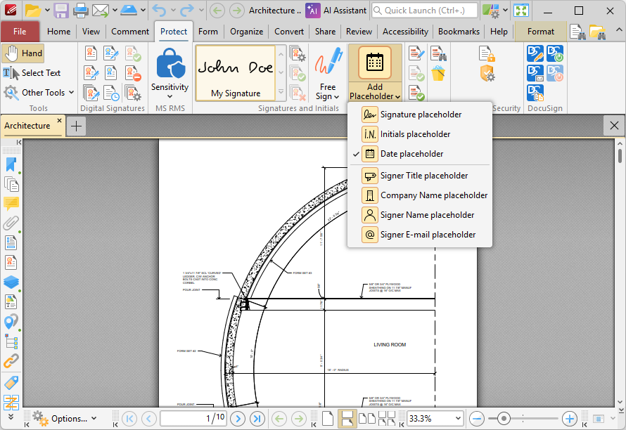 Интерфейс PDF-XChange Editor