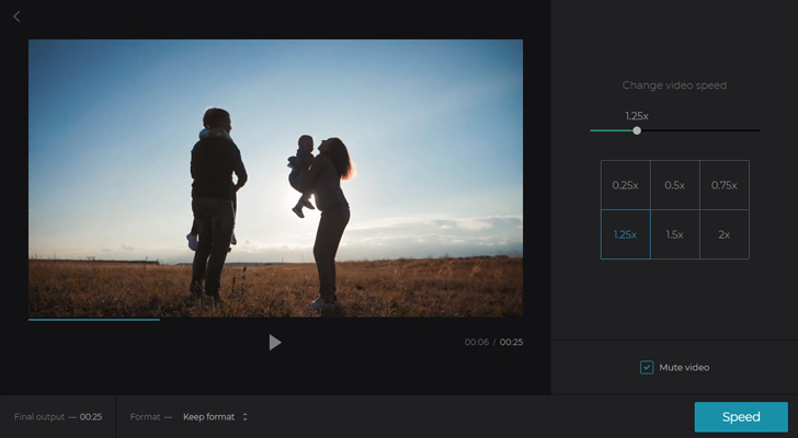 Скриншот Clideo