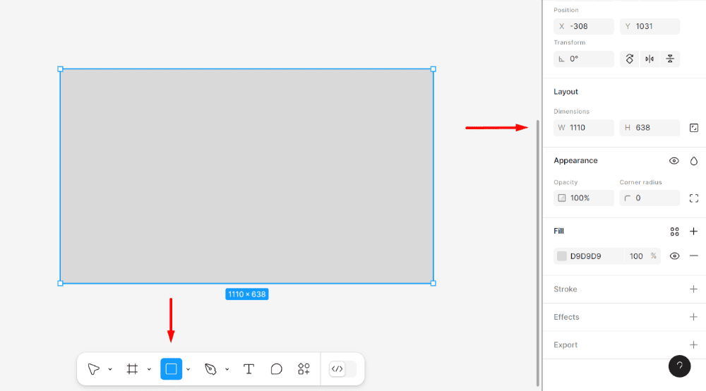 Визитка в Figma