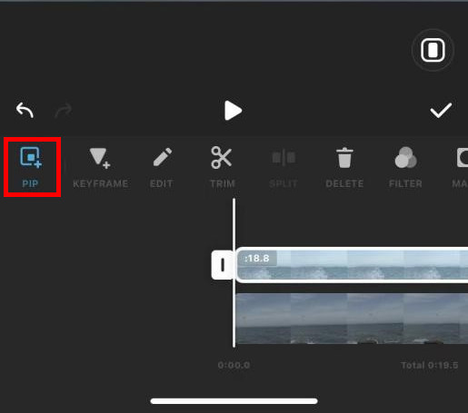 InShot — наложение картинки поверх видео