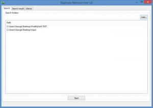 Окно Duplicate Remover Free с вкладкой Search