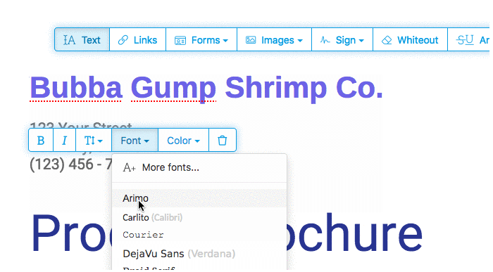 Интерфейс Sejda PDF Editor