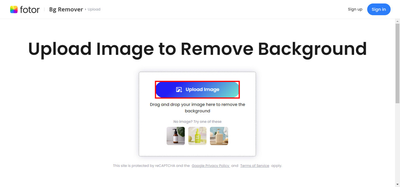 Fotor — загрузка и замена фона онлайн