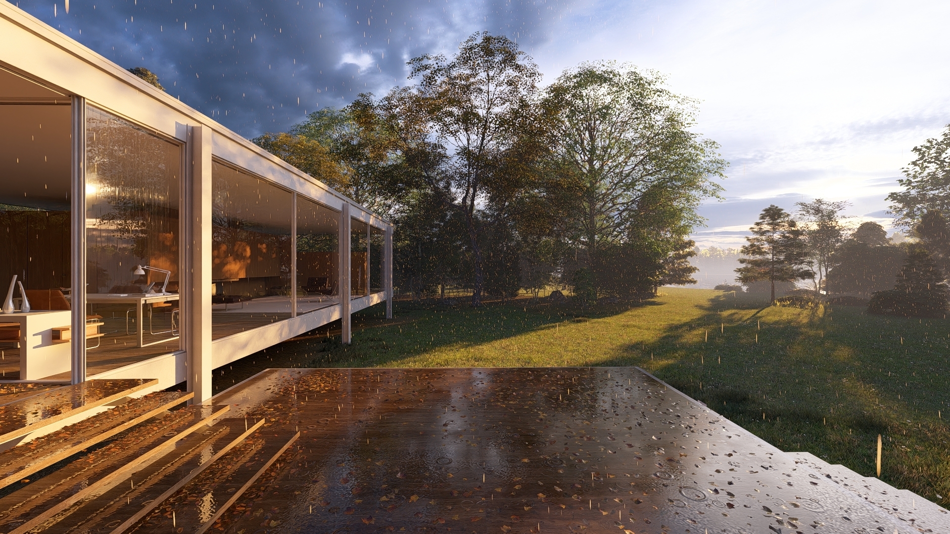 Экстерьерный рендер, собранный в Lumion