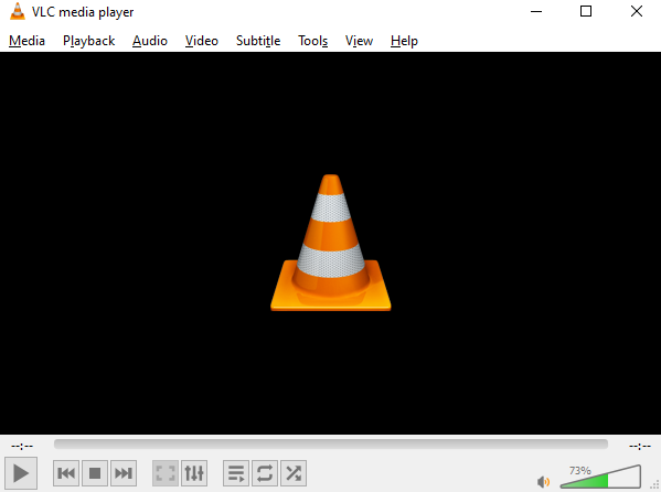Интерфейс VLC для работы с фрагментом видео
