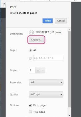 Сохранение PDF через печать на Android