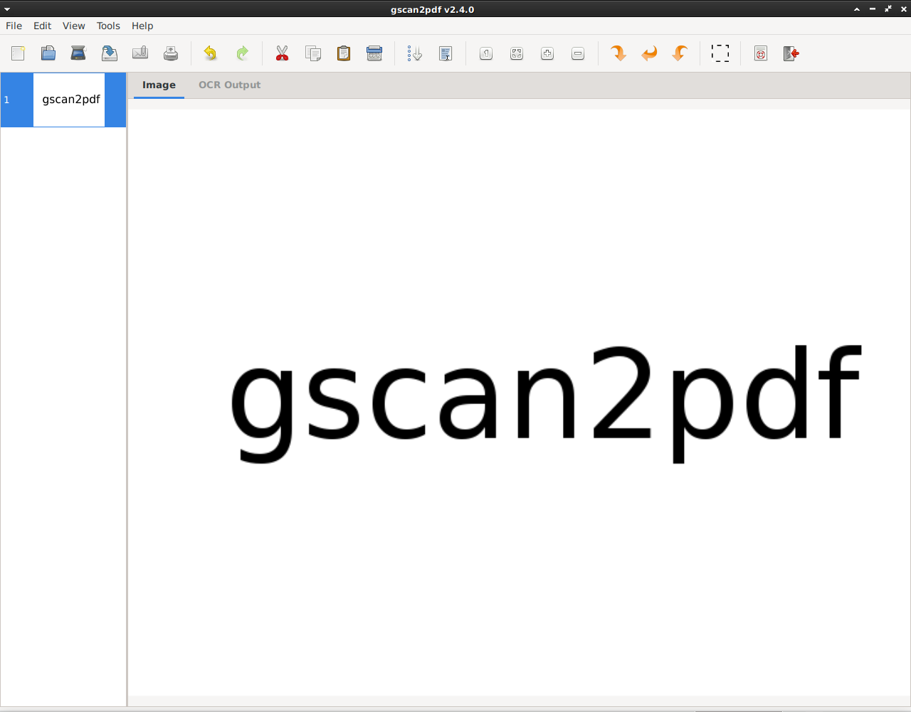 Интерфейс gscan2pdf