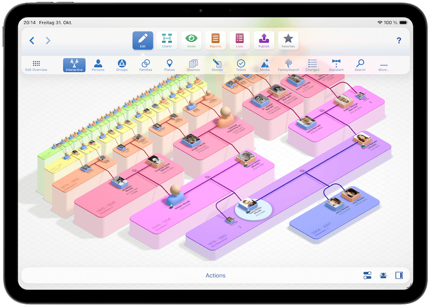 MobileFamilyTree — главное представление