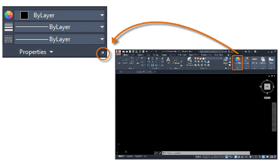 Палитра свойств AutoCAD