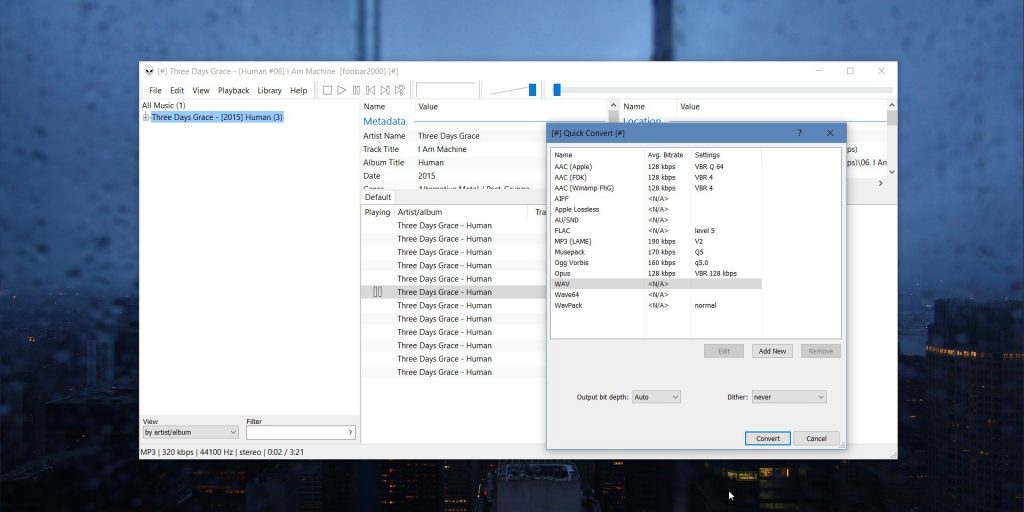 Скриншот foobar2000