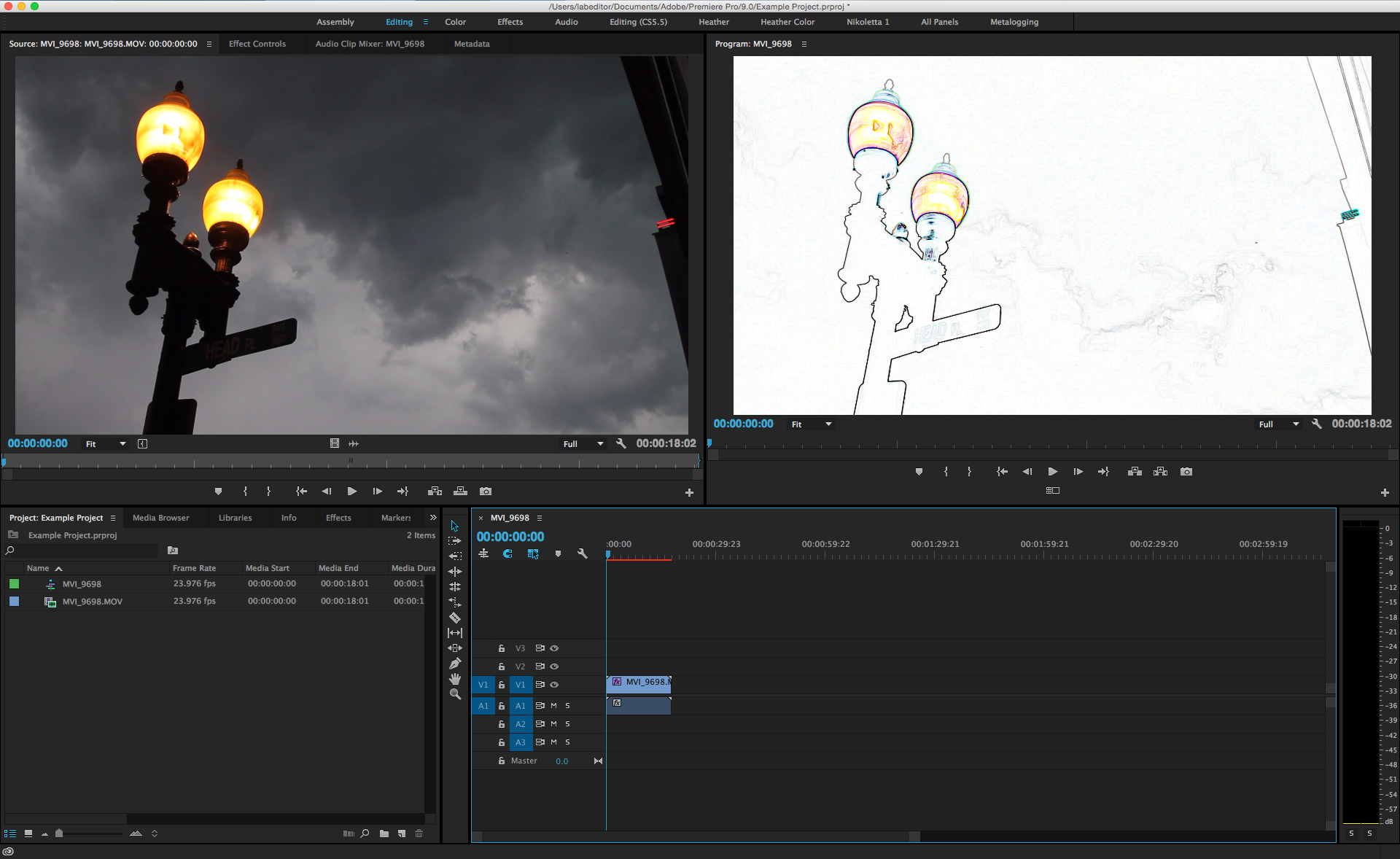 Premiere Pro: мониторы, Project panel и Timeline в одном рабочем пространстве