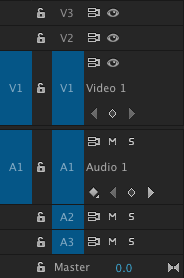 Premiere Pro: управление дорожками Timeline (Video/Audio, Mute/Solo, блокировки)