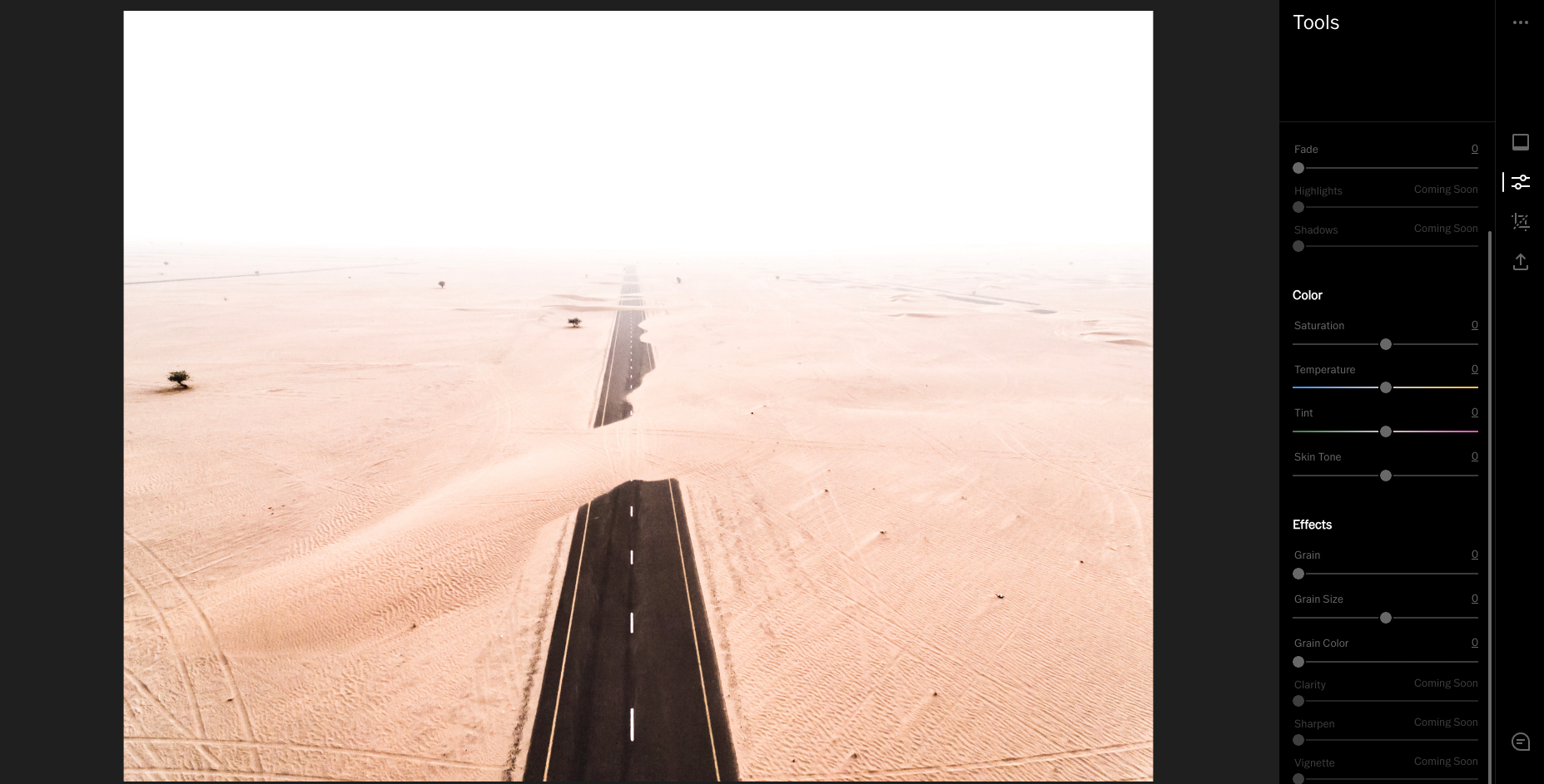 VSCO — управление зерном и цветом