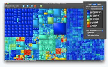 GrandPerspective — окно карты диска и Control Panel