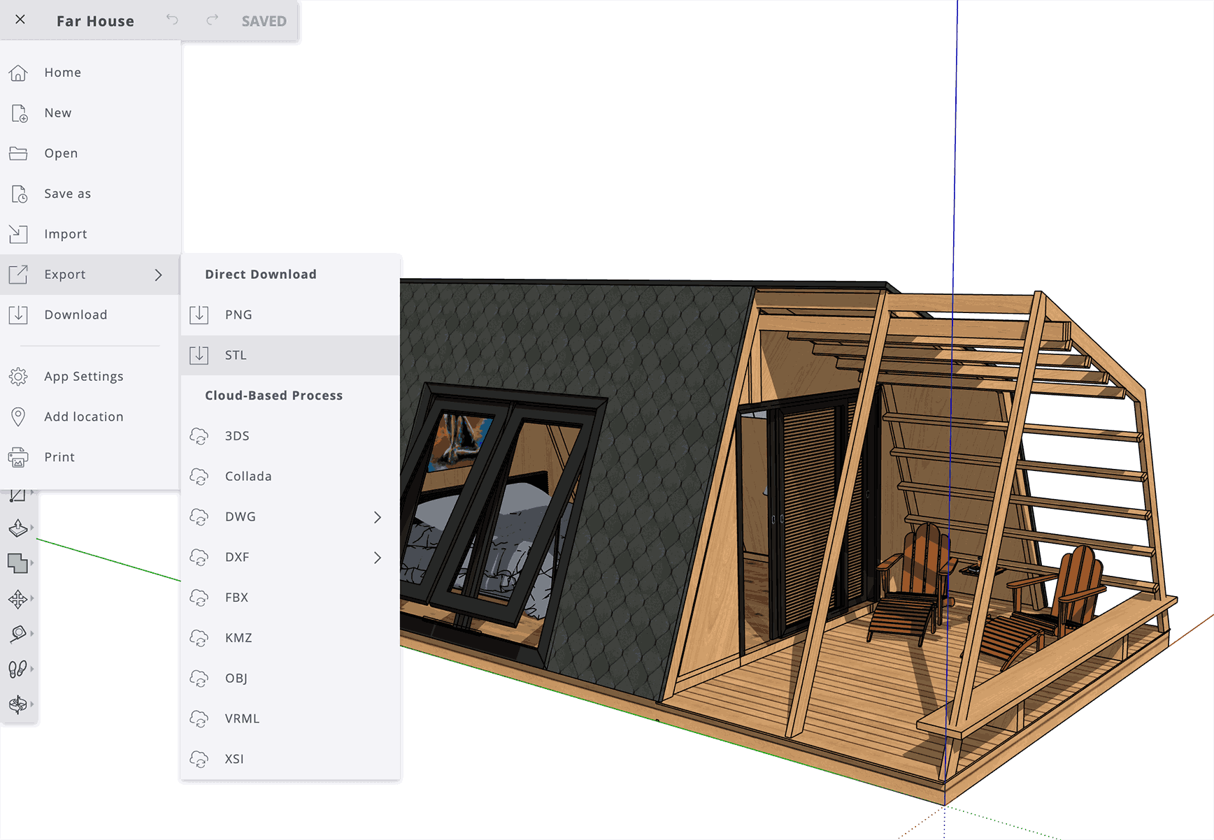 Интерфейс SketchUp