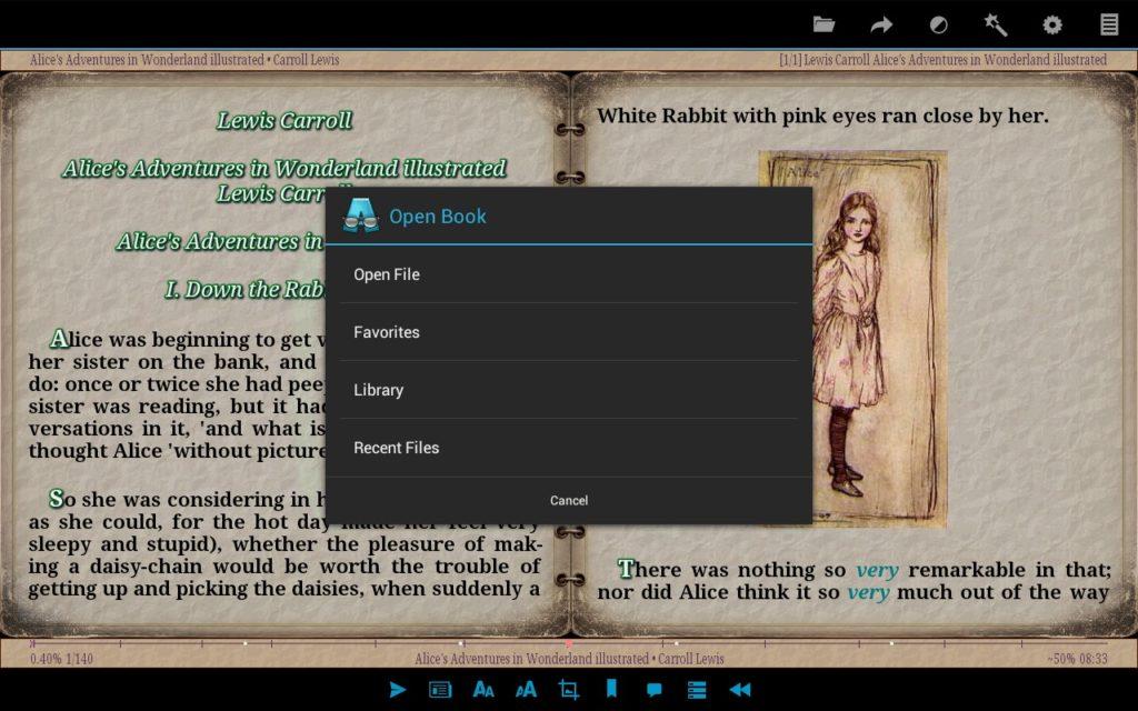 AlReader: чтение книг с гибкой настройкой страницы