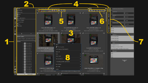 Интерфейс File Browser в RawTherapee