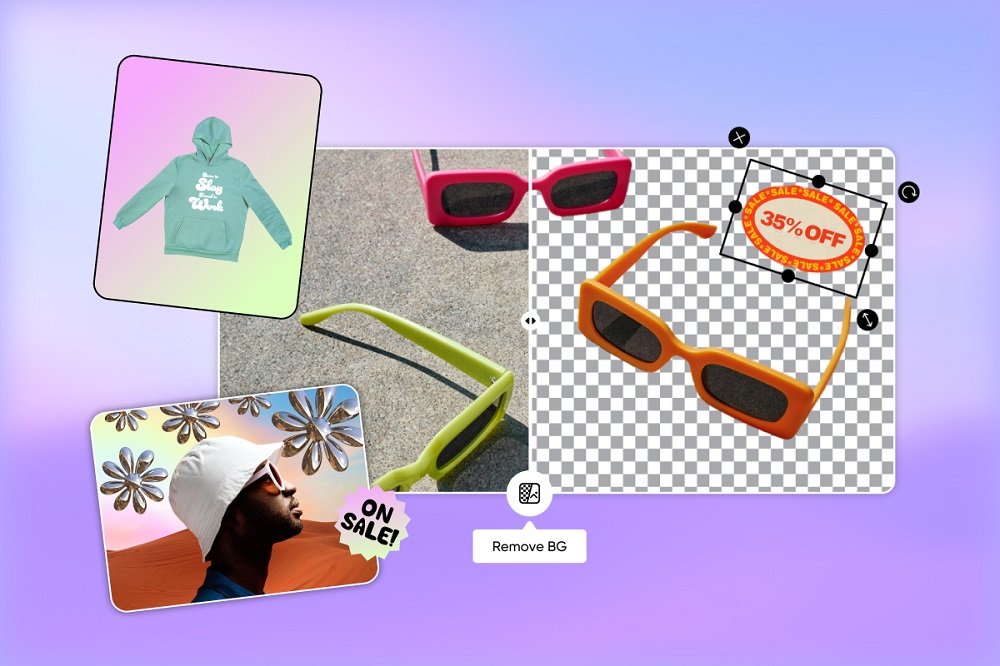 PicsArt: мобильная замена фона и монтаж