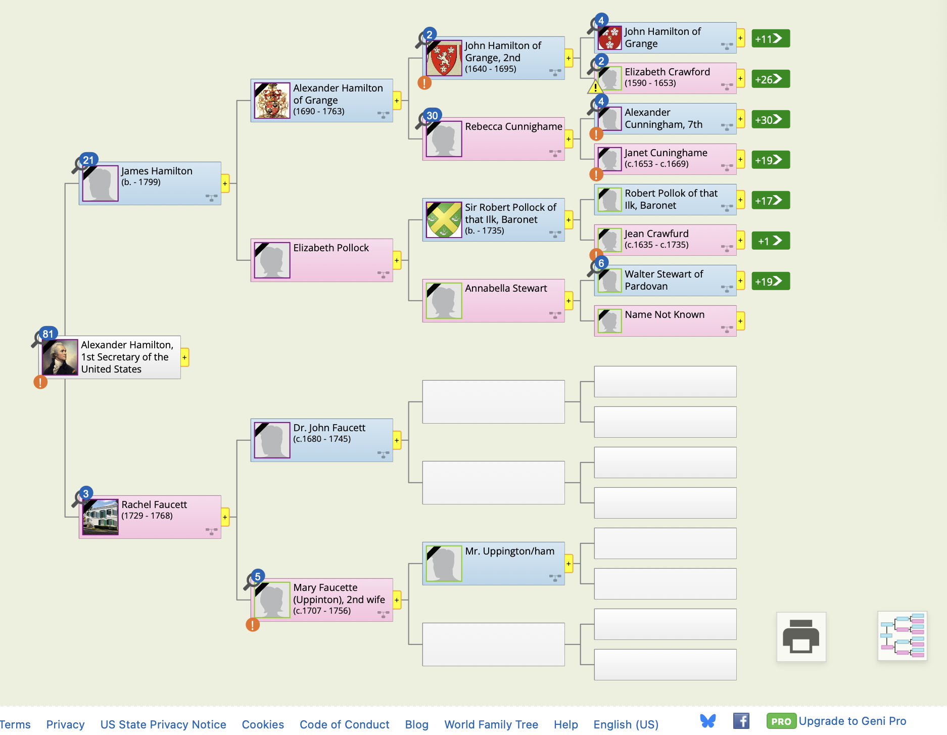 Geni — режим дерева