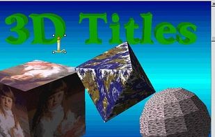 Пример 3D-заголовков и объемных объектов в ImageForge