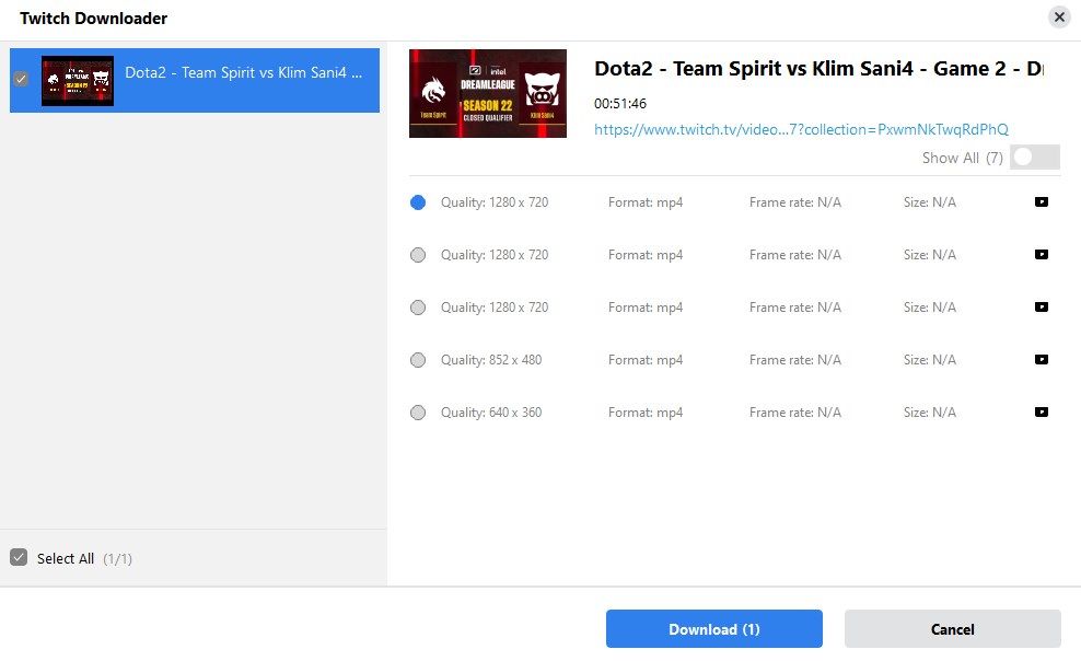 Скачивание Twitch VOD в CleverGet