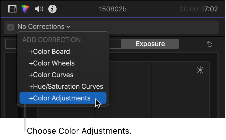 Color Adjustments в Final Cut Pro