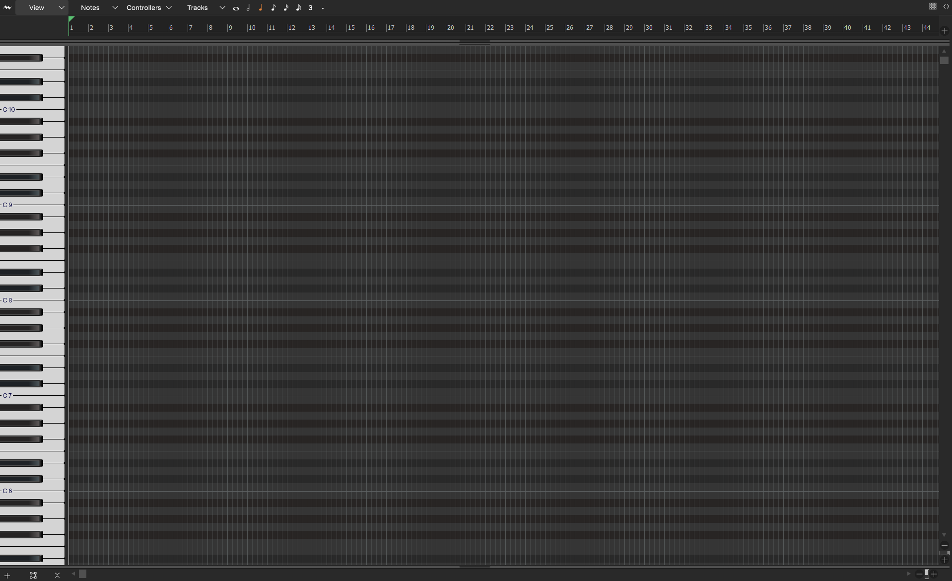 Piano Roll View в Cakewalk Sonar