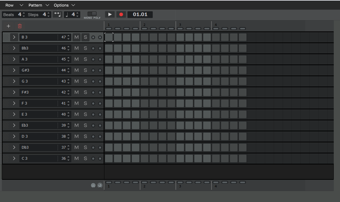 Step Sequencer в Cakewalk Sonar