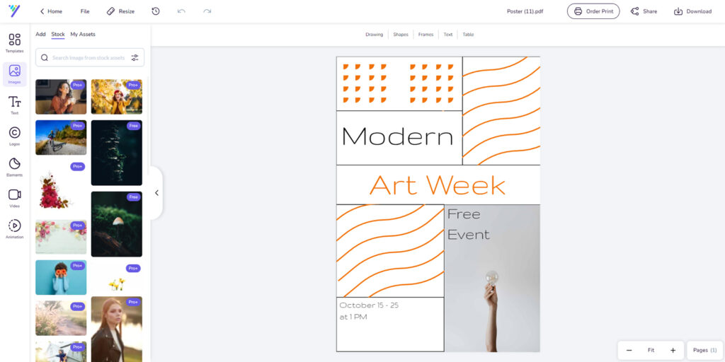 Desygner — создание афиши онлайн