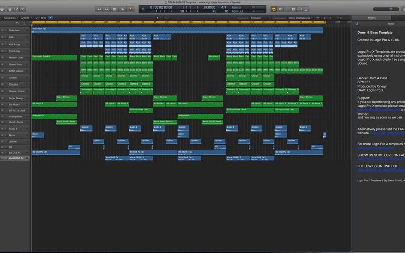 Интерфейс Logic Pro