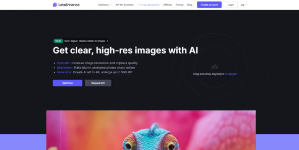 Пример усиления детализации в Let's Enhance