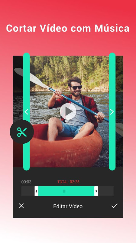 Интерфейс InShot на смартфоне с инструментами монтажа