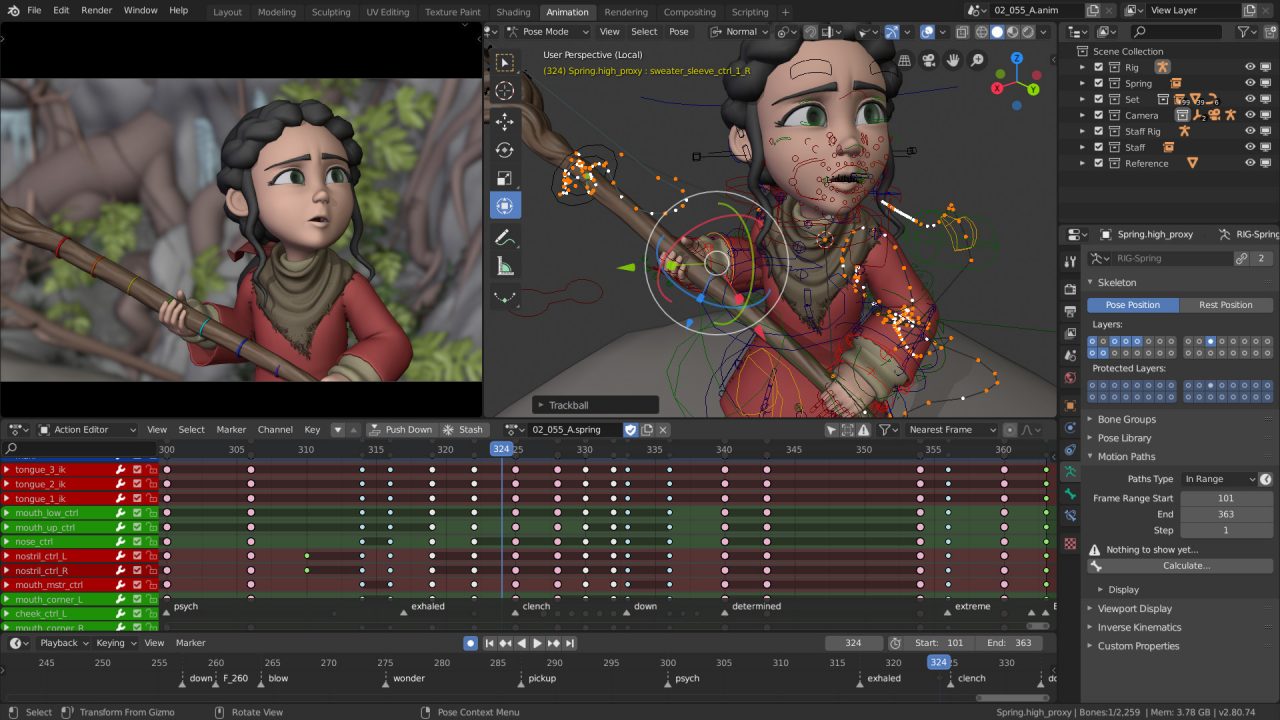 Интерфейс Blender
