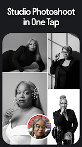 Экран Studio Photoshoot in One Tap в Reface