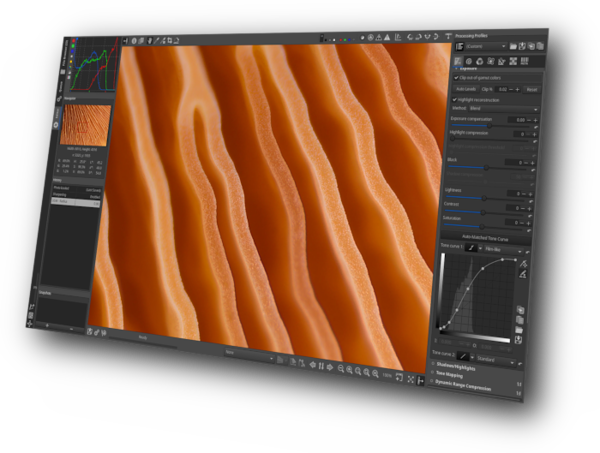 Скриншот RawTherapee