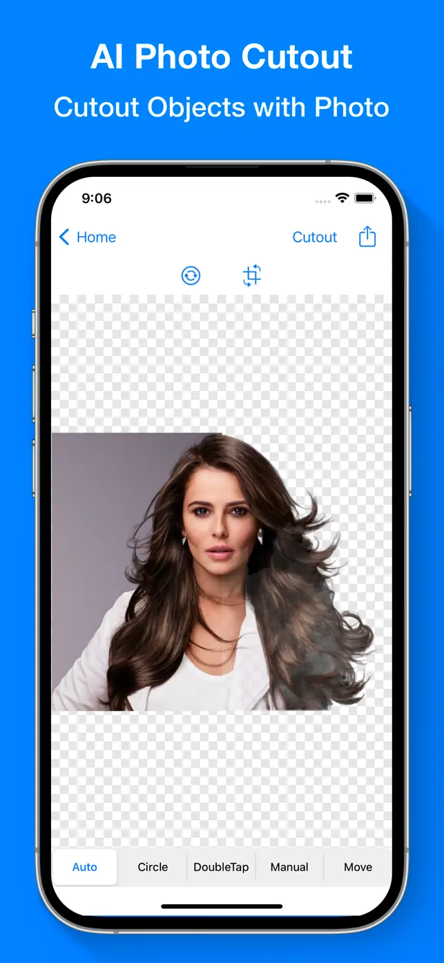 Инструмент AI Photo Cutout в Magic Retouch